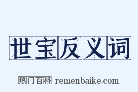 世宝反义词是什么意思的图片